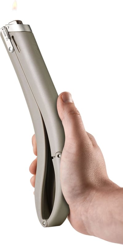 AdHoc Fire Finger - Ergonomisch Verlengstuk voor Aansteker - Grijs- Veilig Ontsteken op Afstand