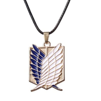 Anime Attack On Titan Cosplay Eren Hanger Ketting Shingeki No Kyojin Manga Vrijheid Vleugels van Vrijheid Hanger Halsketting Sieraden gray