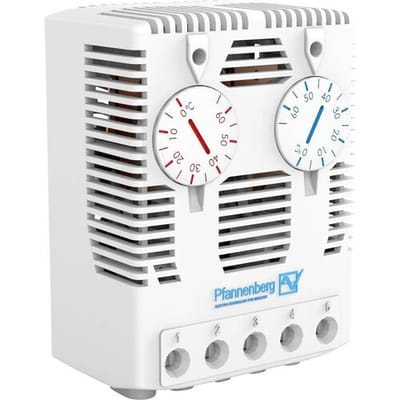 Pfannenberg Thermostaat voor schakelkast FLZ 541 THERMOSTAT Ö/S 0..60°C 240 V/AC 1x NC, 1x NO (l x b x h) 38 x 59 x 80.5 mm 1 stuk(s)