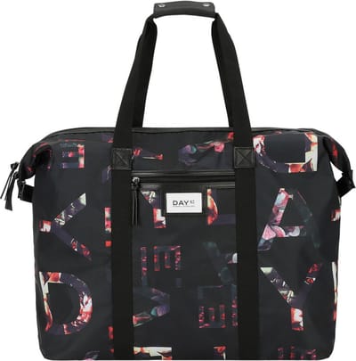 DAY ET Reistas Schoudertas Gweneth Print Weekend Bag Black Zwart Veelkleurig