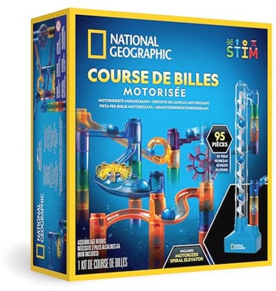 Knikkerbaan Set - Bouwbaan Educatief - Fysica Ontdekken - Gemotoriseerde Lift - 95 Delen - Multicolor