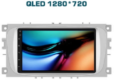 ADIVOX 7 inch geschikt voor Ford Focus/C-Max/S-Max/Mondeo/Galaxy/Kuga 2006-2011 Android 14 2GB/32GB Quad Core CarPlay/Auto/Wifi/RDS/GPS/DSP/5G/QLED/DAB+