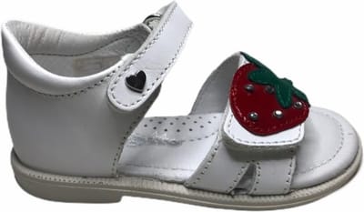 Falcotto velcro aardbei sandalen 1638 wit  mt 21