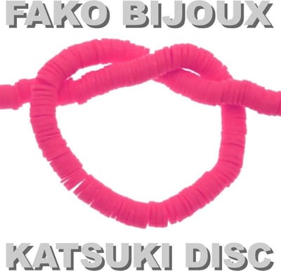 Fako Bijoux - Katsuki Disc Kralen - Polymeer Kralen - Surf Kralen - Kleikralen - 6mm - 350 Stuks - Donkerroze
