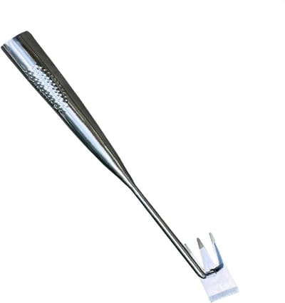 Tuinklauwgereedschap - Hand cultivator - Onkruid wieden - Ergonomische handgreep - 36 cm - Zilver