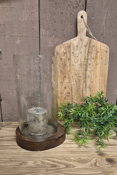 Clayre & Eef Windlicht Ø 22x33 cm Glas