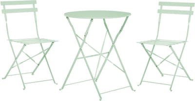 FIORI - Bistroset voor 2 - Mintgroen - Staal