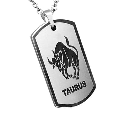 Montebello Ketting Stier - 316L Staal - Horoscoop - 25x42mm - 60cm
