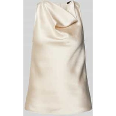 Regular fit blousetop met cascadehals, model 'Ziam'