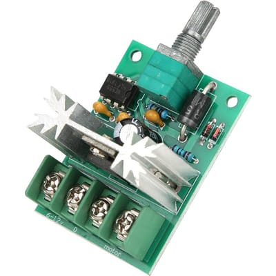 PWM DC Motor Snelheidsregelaar Bedieningsschakelaar met Aluminiumlegering Knop DC612V 6A
