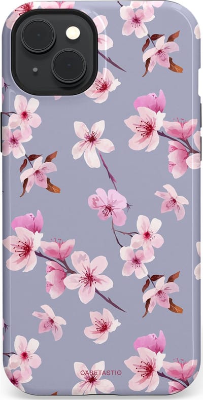 Casetastic Hoesje Geschikt voor Apple iPhone 15 Plus Magsafe - Stijlvolle Beschermende Duo-layer Case - Bloemsem Bries