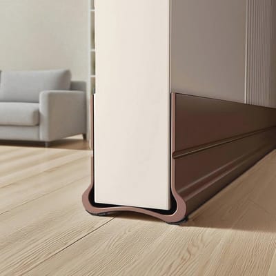 Tochtstopper voor Deuren - Siliconen Afsluiting voor Koudebescherming en Geluidsisolatie - 93 cm - Bruin