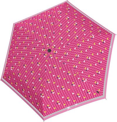 Knirps Rookie Zak paraplu 22 cm - 90cm Diameter - triple pink reflective