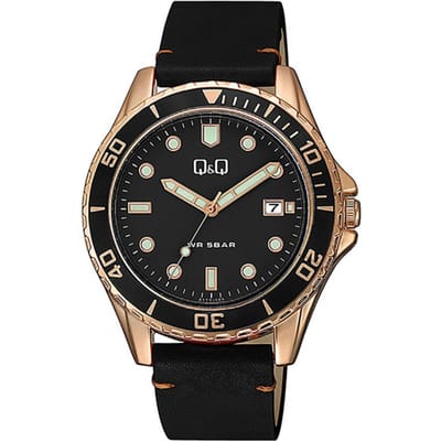 Q&Q A172J112Y Fashion 43mm Heren Horloge 5 ATM