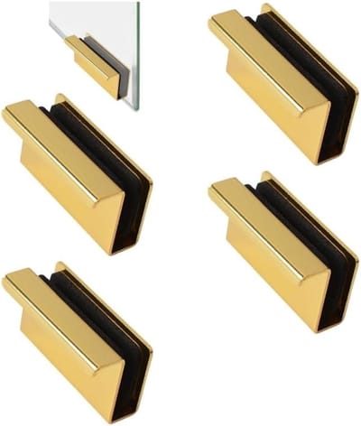 Set van 4 Glazen Deurgrepen, Aluminium Handvatten voor Schuifdeuren, Ideaal voor Keuken- en Meubeltoepassingen