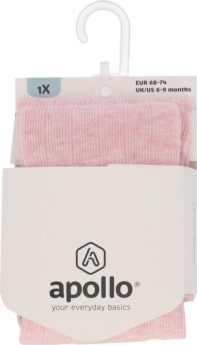 Apollo Maillot Rib Pink Melange maat 56/62