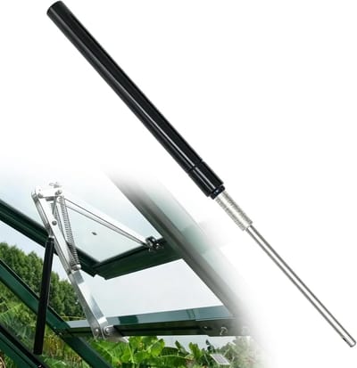 Reserve Cilinder - Raamopener Onderdeel - Kas Ventilatie - Automatische Temperatuurregeling - 33cm - Zilver
