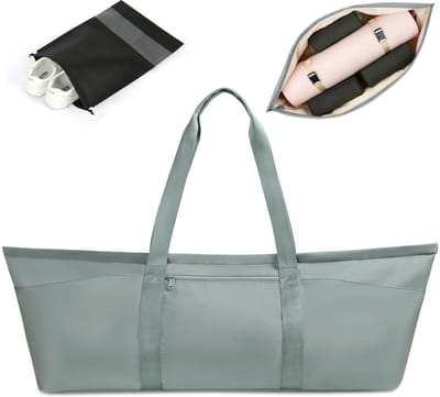 Dailygoods- Yogatas Groot - Verstelbare Draagriem - Waterdicht - Meerdere Vakken - Natte/Droge Scheiding - Duurzaam Materiaal - Sporttas