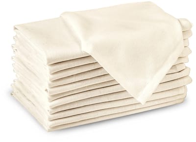 Unyqoos® Set van 12 Luxe Katoenen Servetten in Diverse Kleuren voor Elke Gelegenheid