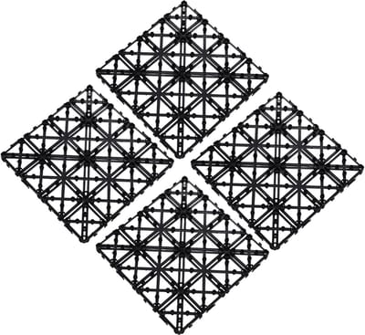 Vloertegels - Drainagetegels Terras - Buiten Vloeren - Zijdelings Vergrendelingsmechanisme - 30x30cm 45 Stuks