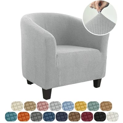 Stretch Club Fauteuilhoes Polar Fleece Elastisch Relax Stoelen Slipcover Kuip Effen Kleur Fauteuilhoezen voor Bar Bruiloft Woonkamer 1pc chair cover