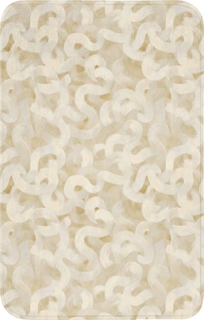 WC mat 50x80 cm - Antislip - Abstract - Lijnen - Beige - Toiletmat - Vloermat - Douchemat - Toilet tapijt - Toiletmatten