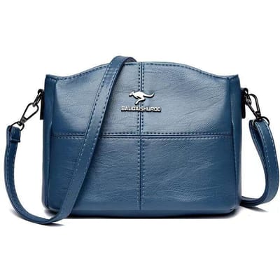 Nieuwe Koreaanse Versie Dames Schoudertas Zacht Leer Veelzijdig Grote Capaciteit Borduurdraad Middenleeftijd Dame's Moeder's Crossbody Tas gray