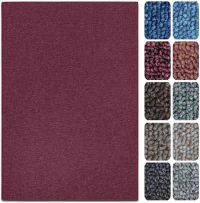 FLOORDIREKT Tapit London - Vlakke Lussenpool - Op Maat Gemaakt - Modern & Easy Care - Wijnrood - 200 x 600 cm