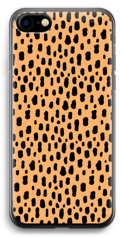 Case Company® - Hoesje geschikt voor iPhone 7 hoesje - Panter - Soft Cover Telefoonhoesje - Bescherming aan alle Kanten en Schermrand