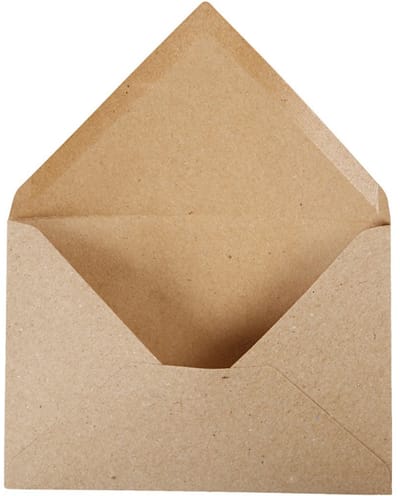 Creativ Company Gerecyclede Enveloppen 11,5x16 cm Naturel 50 stuks
