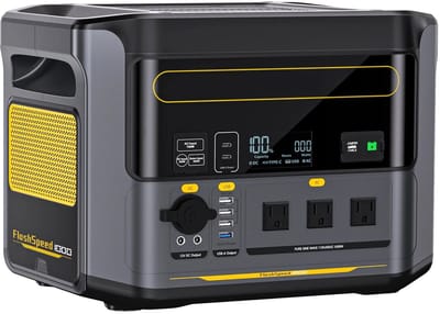 Powerstation - Stroomgenerator - Powerbank - Draagbare - LiFePO4 Accu - Noodstroomvoorziening - 828Wh - 2000W - Pure Sine Wave – Camping Stroomgenerator – Solar Oplaadbaar - USB & AC Uitgangen