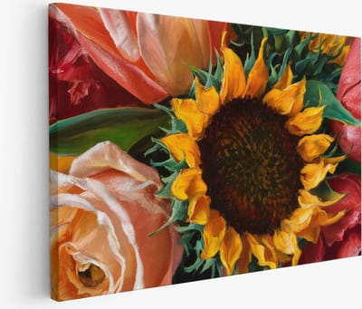 Saammp - Muurcirkel Hout - Vrouw met papegaai - Abstract - Ø 80 - Wandcirkel - Wanddecoratie Cirkel - Muurdecoratie Woonkamer - Slaapkamer decoratie - Rond Schilderij