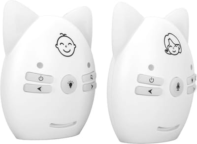 Audio babyfoon - Baby monitor - Baby Bewaken - Groot Bereik - 100-240V - Wit