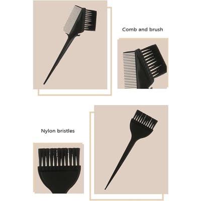 5 STUKS Haarkleur Verf Kwast en Kom Set Oorkappen Verfmixer Haartint Verven Kleuren Applicator blauw