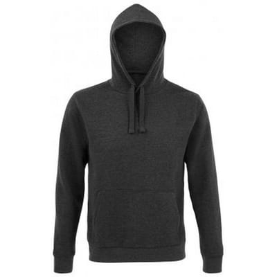 SOLS Unisex Volwassenen Spencer Hooded Sweatshirt (Houtskool mergel)