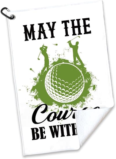 Grappige Golfhanddoek - Microvezel & Katoen Mix - Leuk Golfaccessoire & Cadeau voor Golfliefhebbers