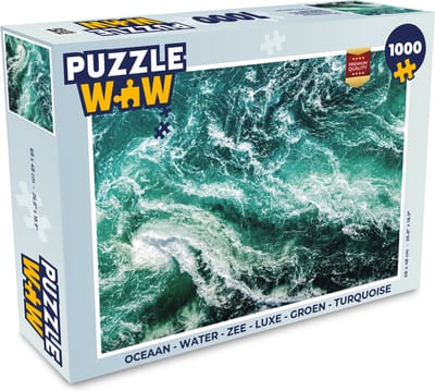 Puzzel Oceaan - Water - Zee - Luxe - Groen - Turquoise - Legpuzzel - Puzzel 1000 stukjes volwassenen