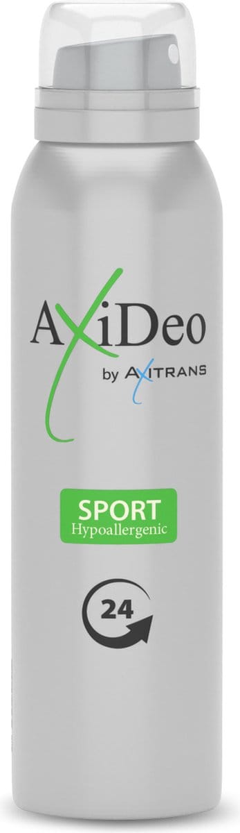 Axitrans Deo, Axideo - Anti Transpirant Deodorant Sport, anti zweet spray, hypoallergenic en parfumvrije deodorant, voor een fris en comfortabel gevoel de hele dag door, 150 ml