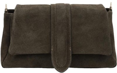 Charm London Kleine Crossbodytas / Schoudertas Dames - Suede - Royale - Groen