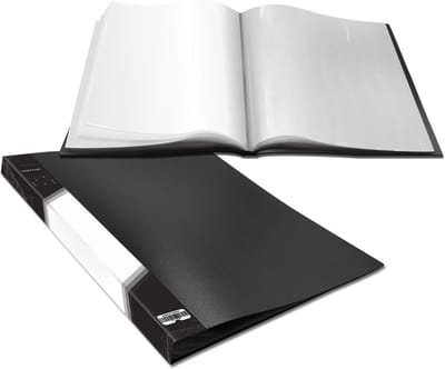 Presentation Boek met 40 Duidelijke Pocket Sleeves - Beschermers voor Kunst Portfolio - Duidelijk Boek voor Artwork, Rapportblad, Brief (16.5x12.1 inch)