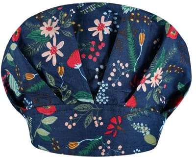 Scrub Cap met Printpatroon – Katoenen Koksmuts & Werkhoed voor Vrouwen - Stofdicht voor Schoonheidsspecialisten, Koks en Keukenpersoneel