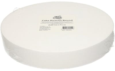 FunCakes Taart Dummy - Piepschuim Blok - Rond - Ø30 cm x 5 cm