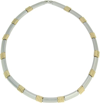 Behave - Ketting Dames - Mat Zilverkleur en Glanzend Goudkleur