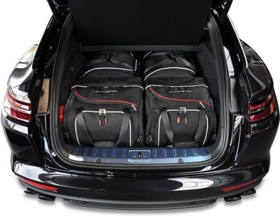 PORSCHE PANAMERA ST 2017+ incl Hybride 4-delig Reistassen Op Maat Auto Interieur Kofferbak Organizer Accessoires