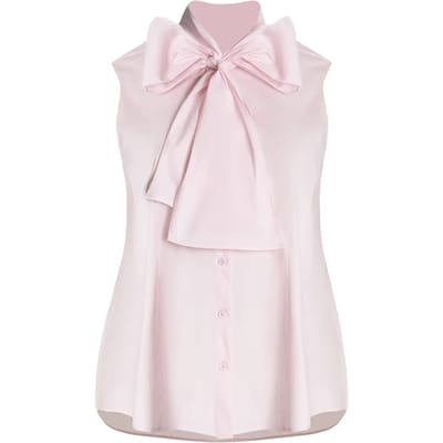 Mouwloze Blouse met Knoopdetail Dames Mat Fashion