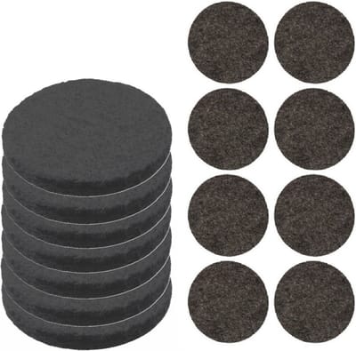 FX Tools Meubelviltjes/antislip onderleggers - zwart - 100x - kunststof - rond - 3 formaten mix van 15-50 mm - vloerbeschermers