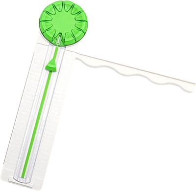 Papiersnijder - Papier trimmer Craft snijder - Scrapbooking en kaarten maken - 12 patroonsnijopties - 46.6 x 12.2 cm - Wit