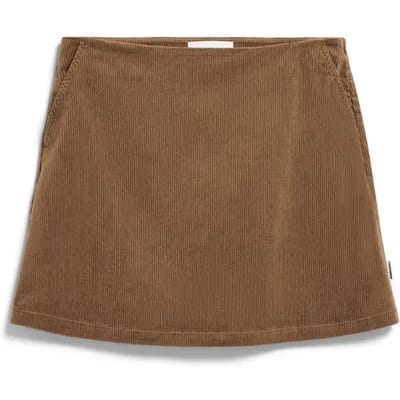 Regular fit minirok van katoenmix in corduroy look