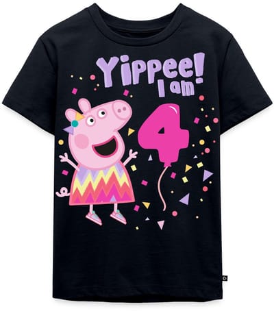 Peppa Pig's 4e Verjaardag Outfit Cadeau Premium T Shirt Kinderen