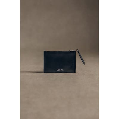 Mikuta The Black Leather Wallet Black Size: OS | Wallets & Cardholders Outlet | Dames | Zwart